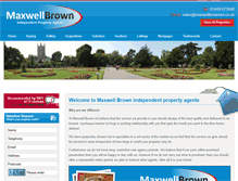 Tablet Screenshot of maxwellbrownea.co.uk